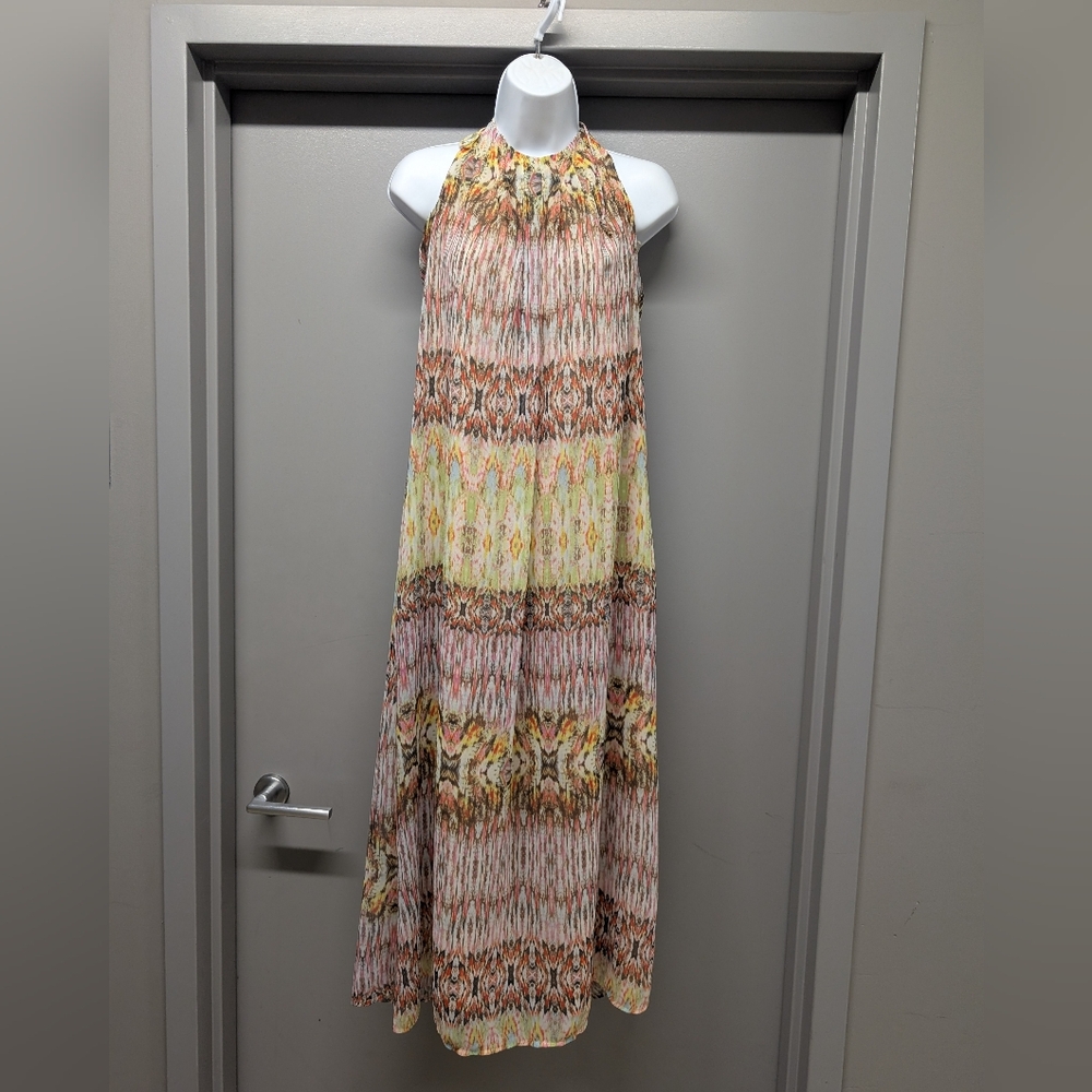 Made In USA Lavender Brown Multi Color Shift Dress